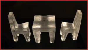 glass, sten, trä, poesi